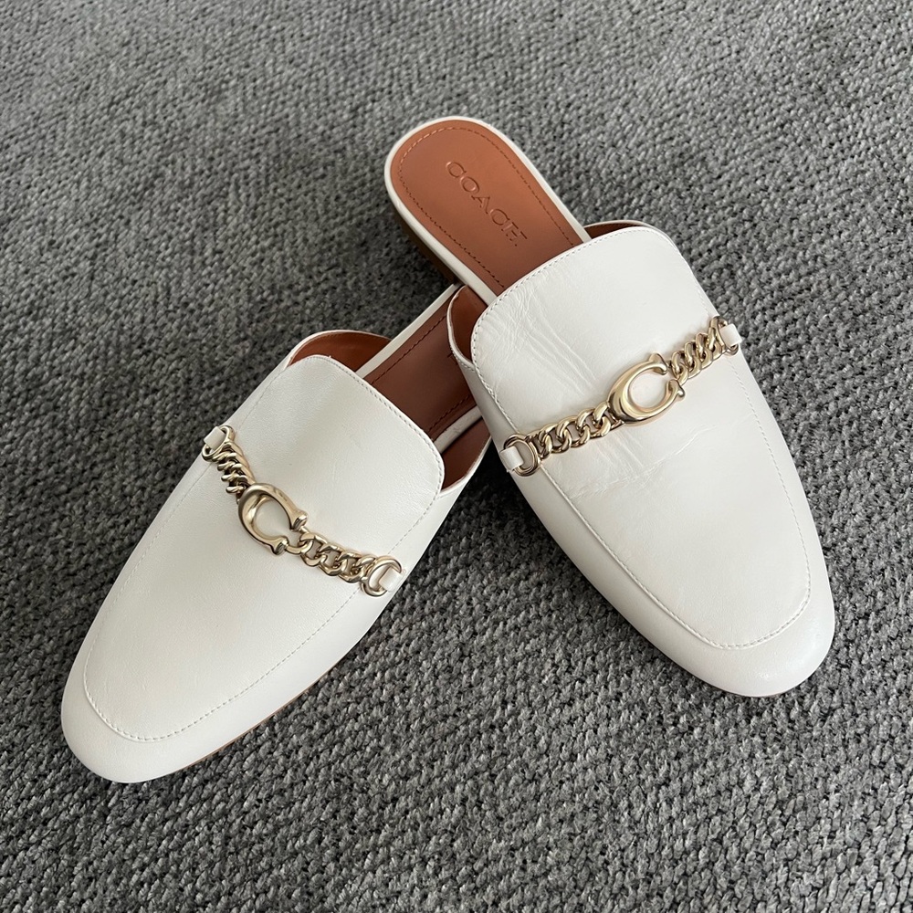 Coach Sofi Leather Slide.                Size 9.5B